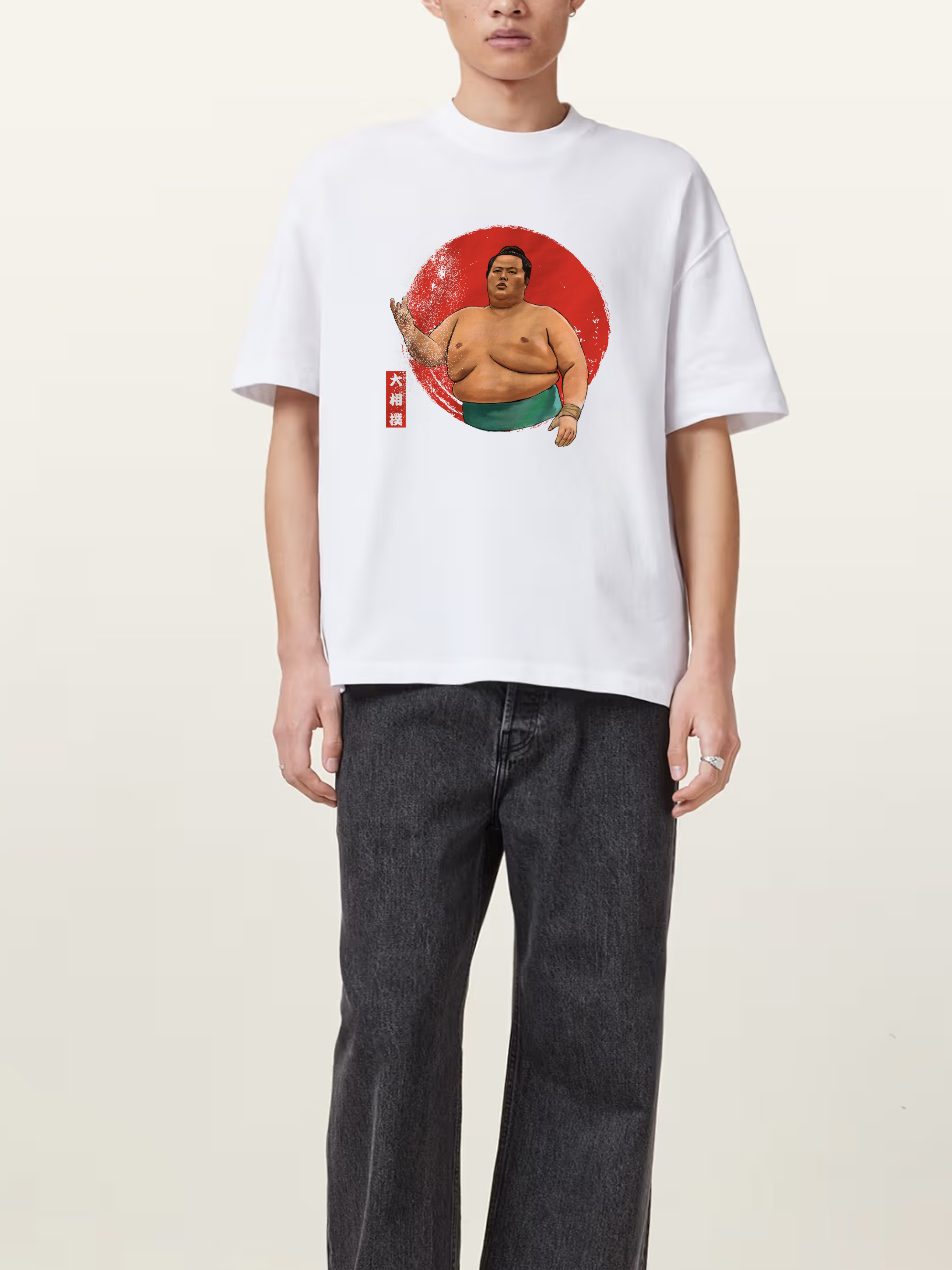 Wakatakakage Black Sumo T-Shirt — ALLGOODSUMO